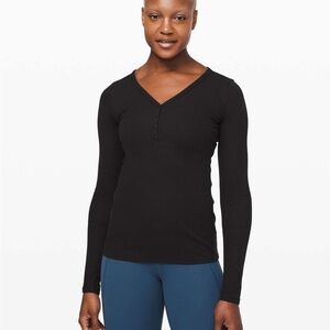 Lululemon Athletica Black Henley M